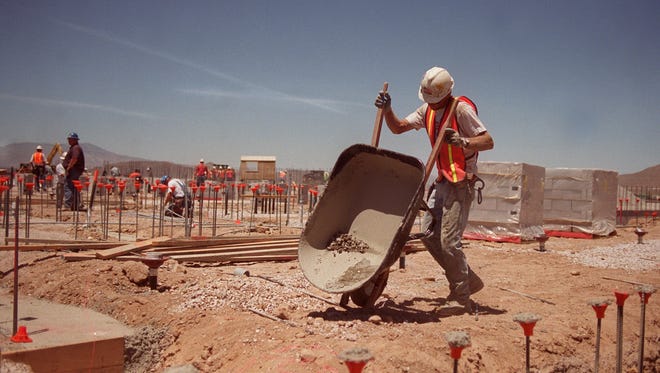 Kirk Eisaman works on the construction site of Damonte Ranch High School in South Reno. No public high schools in the Washoe County School District have been built since Damonte Ranch opened in 2003.
