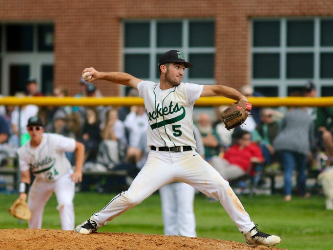James Buchanan's Remi Spoonhour throws a pitch during