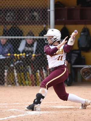 Molly Simpson leads the NCAA's Division III with 14 home runs this season.