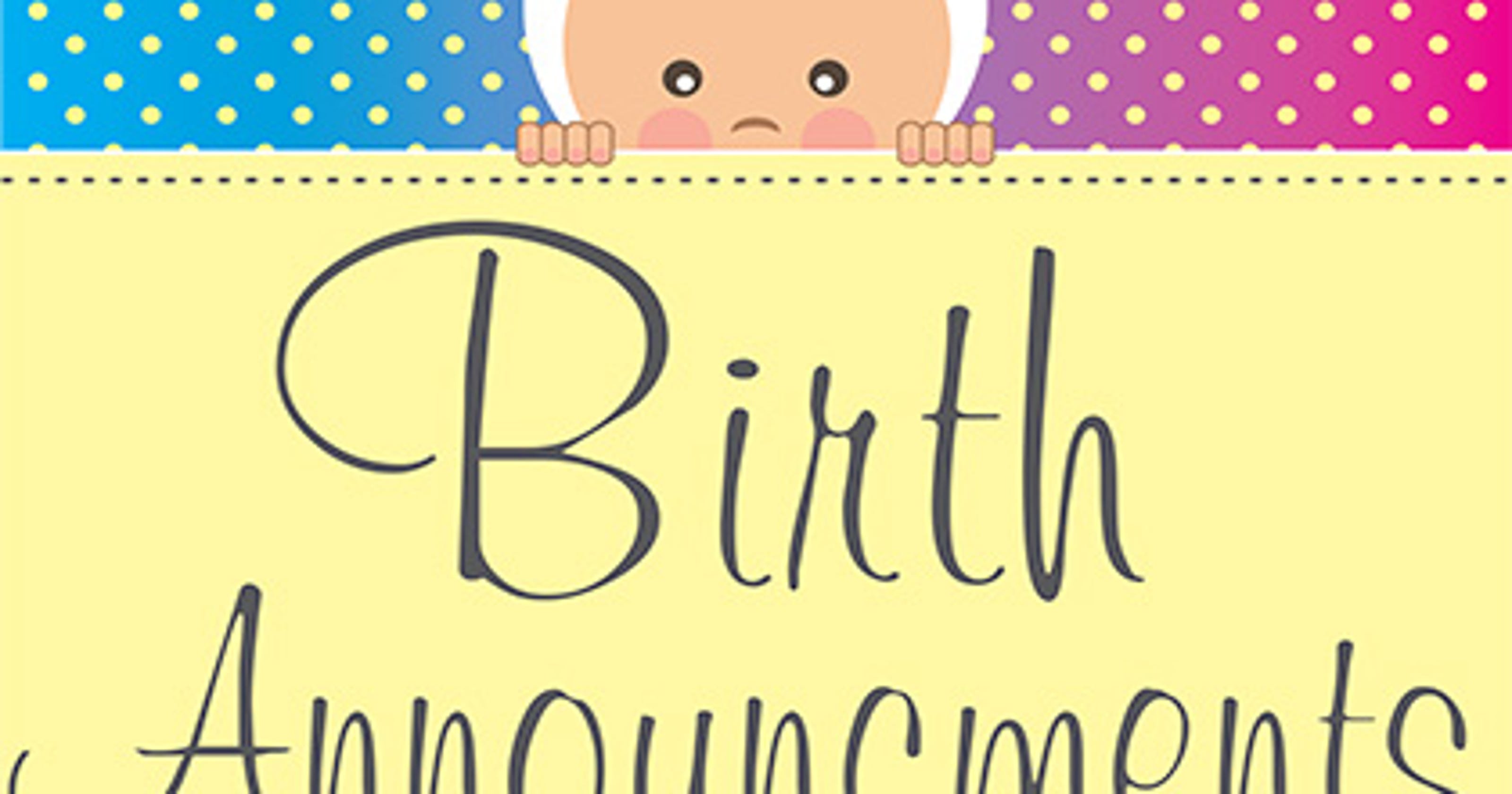 Birth announcements