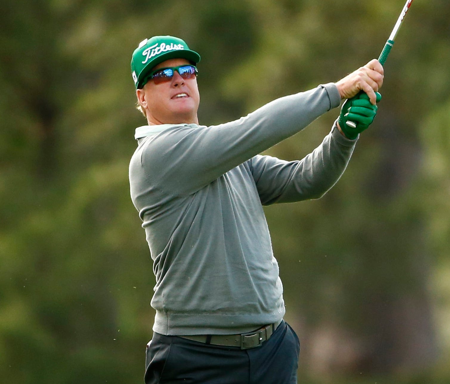 Charley Hoffman leads the Masters by four shots after the first round.