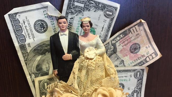 Don't leave a trail of money when walking down the aisle.