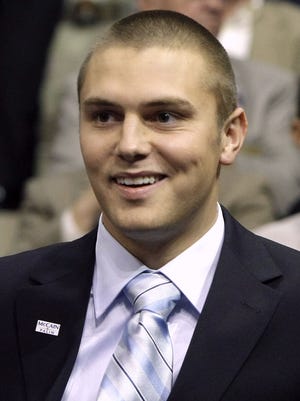 Track Palin was arrested in a domestic violence case in which his girlfriend was afraid he would shoot himself with an AR-15 assault rifle. Palin family attorney John Tiemessen declined to comment Tuesday, Jan. 19, 2016.