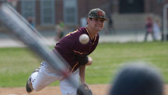
Gloucester Catholic pitcher Tyler Mondile threw a three-hit shutout in Friday’s sectional semifinal.
