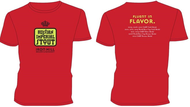 The first 25 King of the Hill members who show their card will take home this T-shirt promoting Russian Imperial Stout.