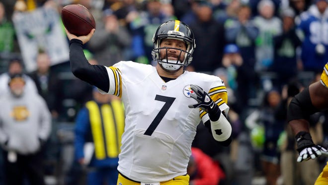 Pittsburgh Steelers quarterback Ben Roethlisberger threw for 456 yards in a loss to Seattle on Sunday afternoon