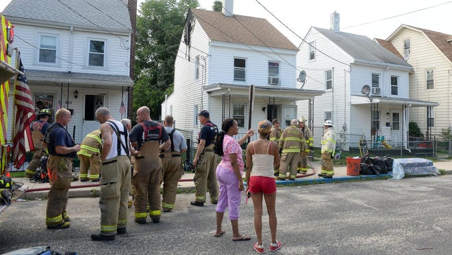 A woman and two children escaped the fire on Foundry Street in Millville, according to firefighters.