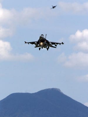 The Vermont National Guard is set to deploy 10 of its F-16 fighter planes to Okinawa, Japan, later this month, commanders announced Wednesday.