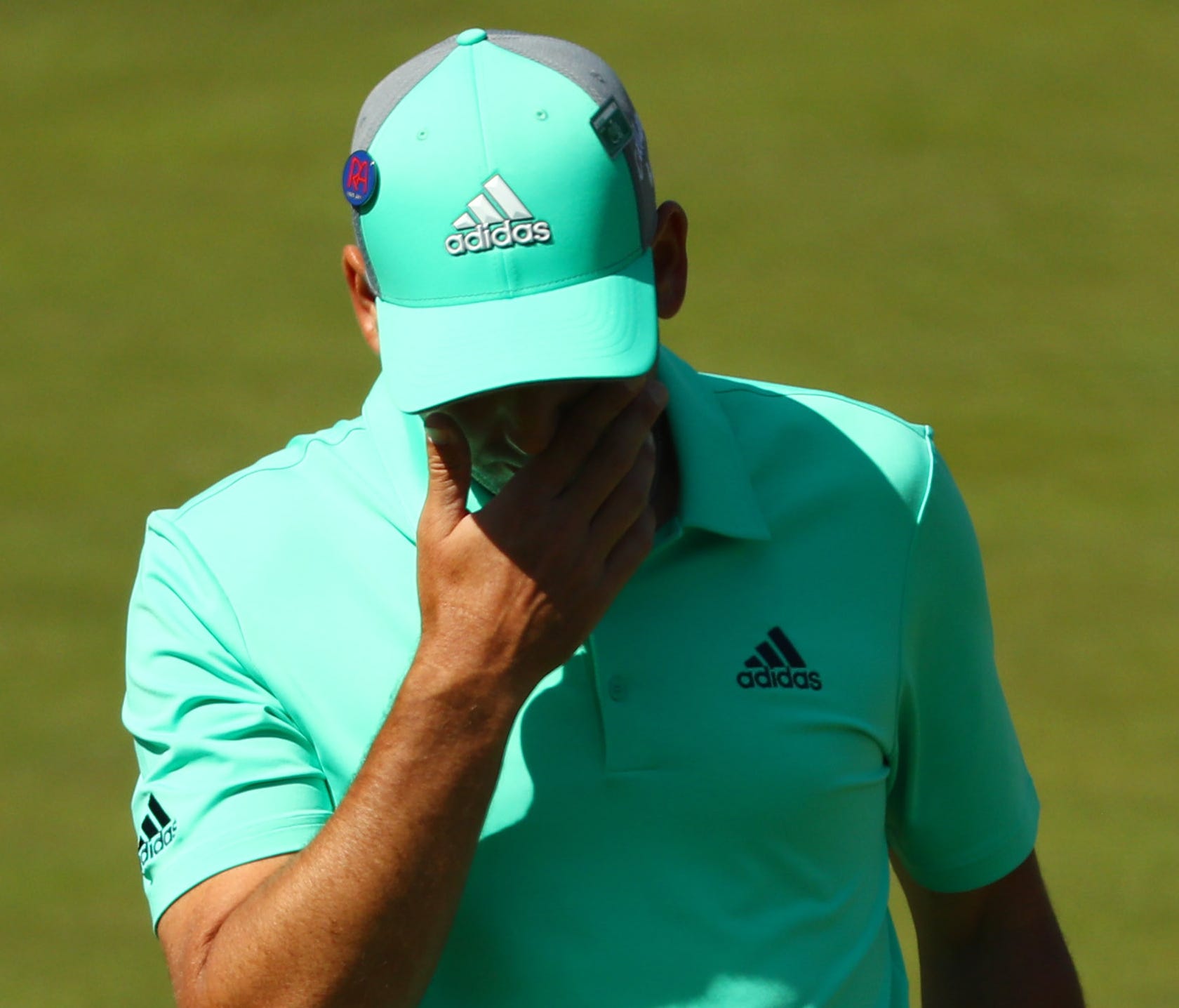 Sergio Garcia put five balls in the water on the 15th before finally notching an 8-over on the hole.