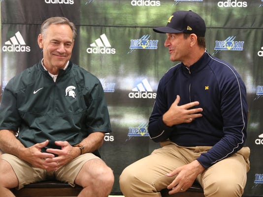 Michigan Wolverines, Jim Harbaugh, Michigan State, Mark Dantonio