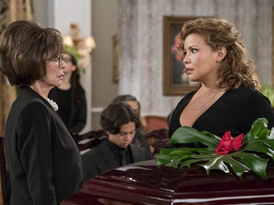 Rita Moreno and Justina Machado in the reboot of 1970s sitcom "One Day at a Time,” which arrives Monday on CBS.