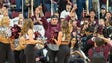 Feb. 10, 2018: Johnny Manziel greets the crowd at Reed