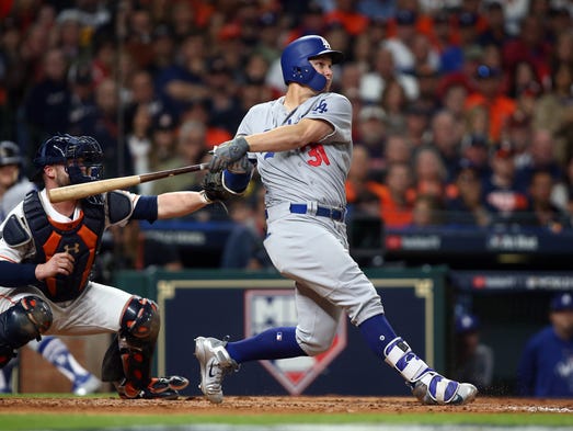 Game 4 at Minute Maid Park: Joc Pederson then put the