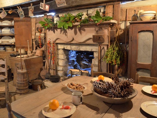 Traditional, simple decorations decorate cabins at