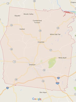Dickson County map