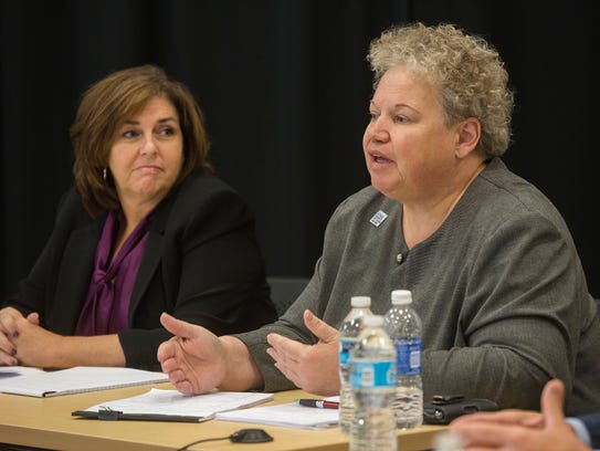 AmeriHealth's Market President Cheryl Harding, left,