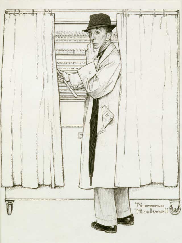 Voting Is Norman Rockwell S Fifth Freedom Voices