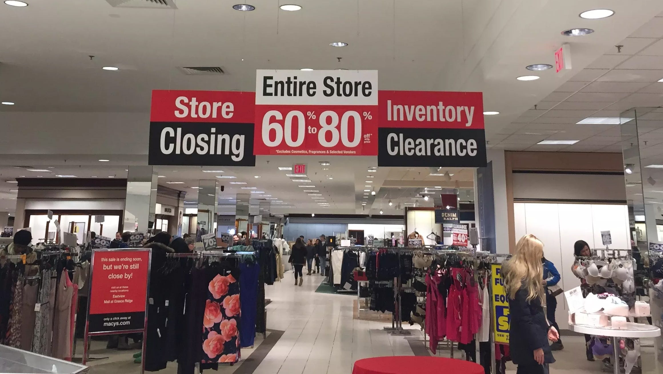 Final Weekend For Macy S At The Marketplace Mall In Henrietta
