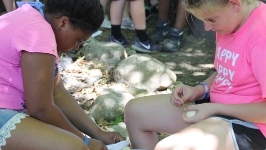 Children participating in the Summer Camp Unites Kids program at YMCA Camp Cory on Keuka Lake.