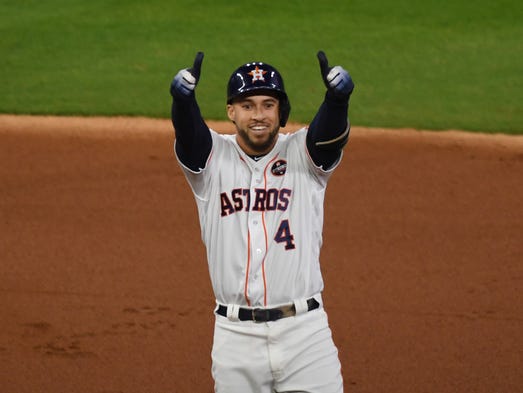 Game 3 at Minute Maid Park: Houston Astros center fielder