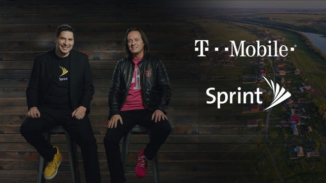 Sprint CEO Marcelo Claure and T-Mobile CEO John Legere.