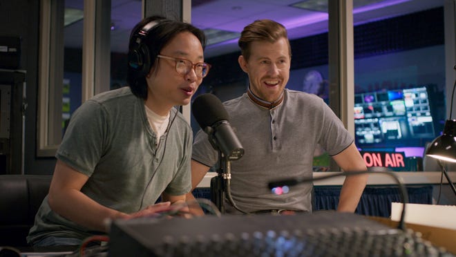 Will (Jimmy O. Yang) and Chris (Alex Moffat) try to promote their acts on radio.