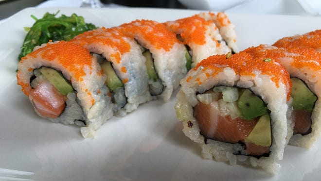 A sushi roll from The Grape Base in Estero.