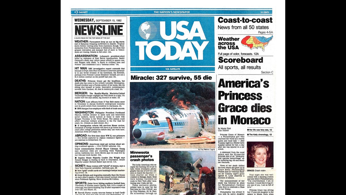 USA TODAY celebrates 40 years as nation's newspaper