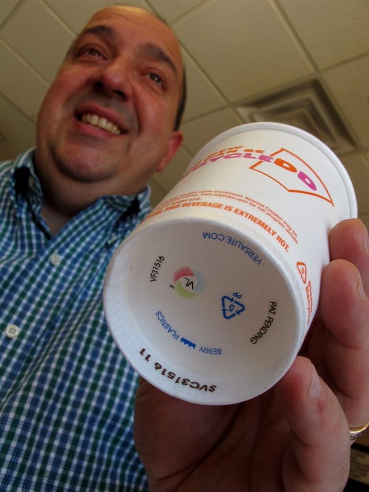 Dunkin' Donuts debuts recyclable coffee cups