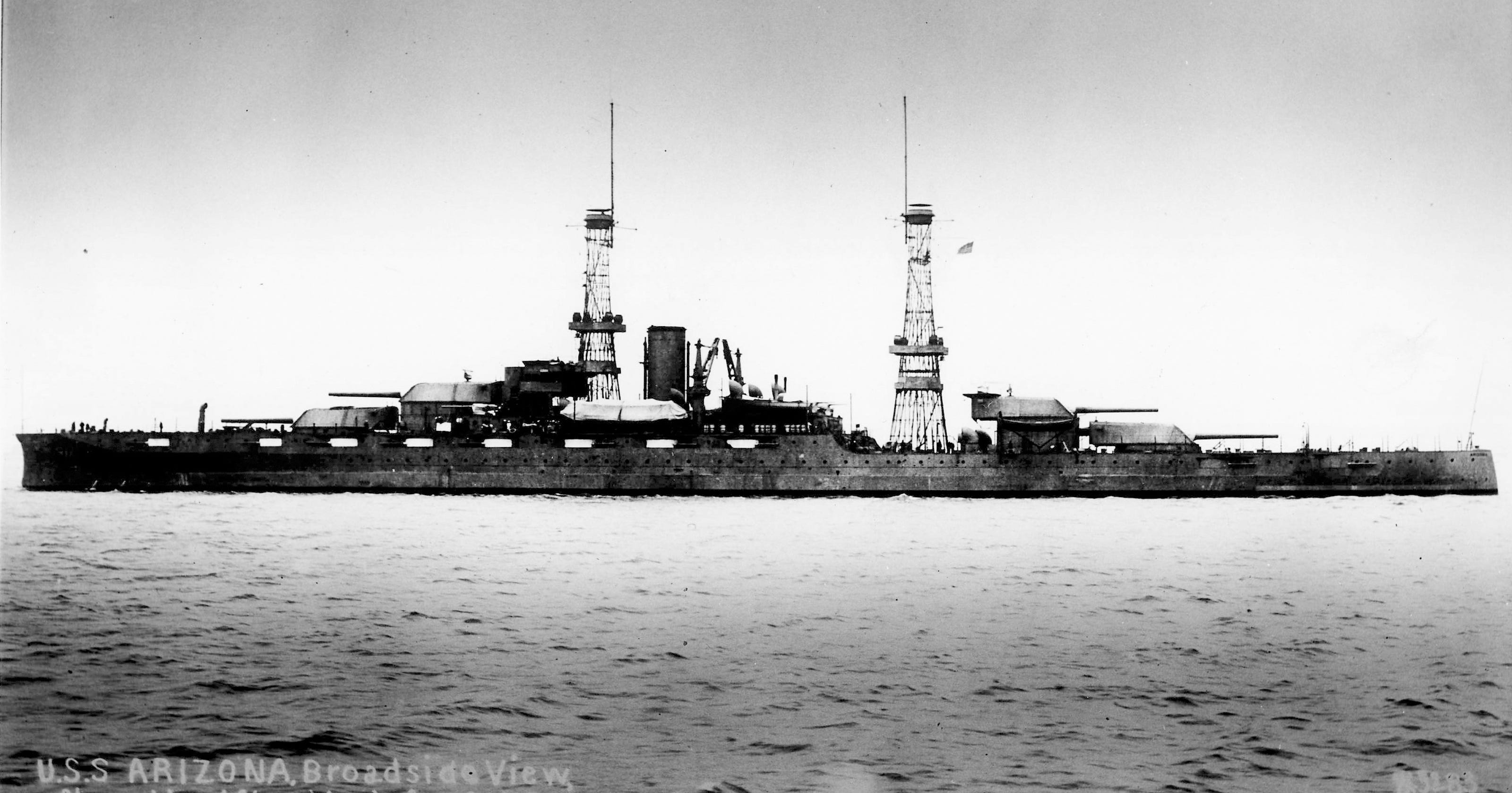 Uss Arizona Before Pearl Harbor The Mightiest Ship At Sea