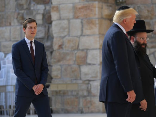 Kushner watches as President Trump visits the Western