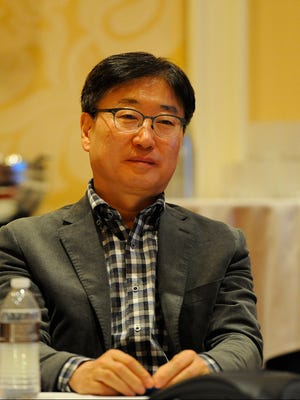 Samsung Electronics CEO and President BK Yoon in Las Vegas on Jan. 4.