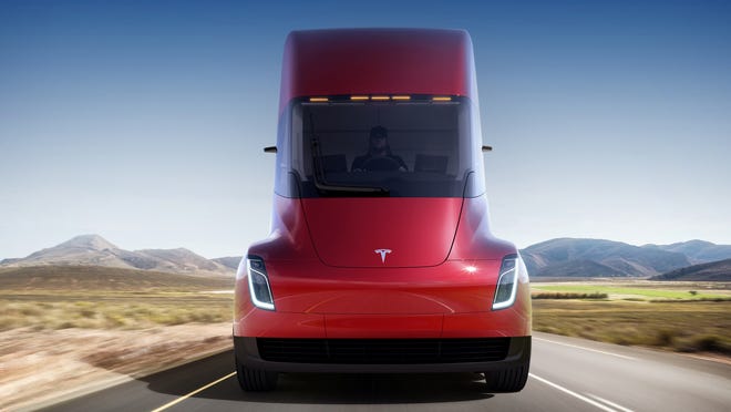 Tesla Semi An Electric Big Rig Truck With 500 Mile Range