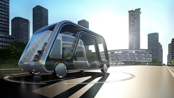 The Autonomous Travel Suite would whisk travelers...