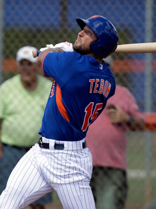 Mets' Tim Tebow homers in first professional at-bat