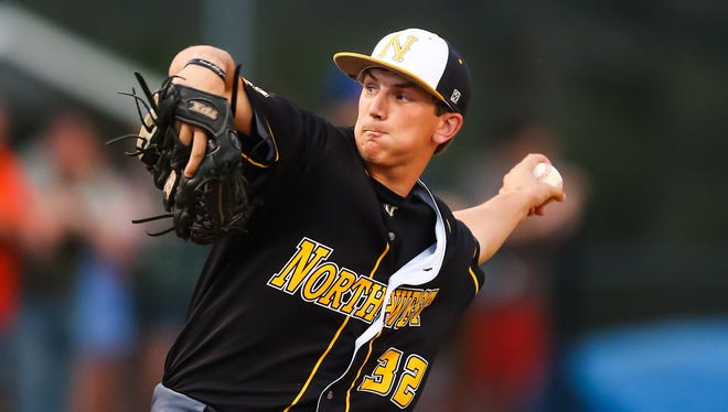 Northwest Rankin pitcher Hunter Smith delivers against Madison Central.
