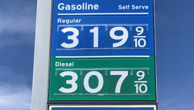 Prices for regular gasoline in St. George ranged from $2.97 to $3.59 a gallon on April 24, 2018.