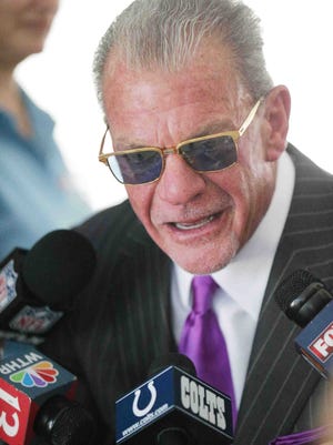 Colts owner Jim Irsay said  player protests during the national anthem aren't a positive thing for NFL TV ratings.