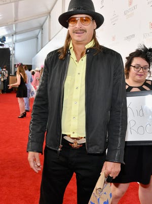 Singer Kid Rock, seen here at the Kentucky Derby in May, has apologized for leading supporters on with his publicity-stunt campaign for a Michigan Senate seat last year.