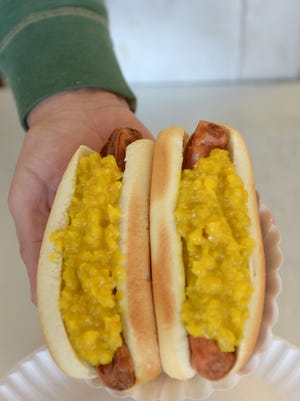 Rutt's Hut has been serving it's rippers (deep fried hot dogs) with special housemade relish since 1928 in Clifton