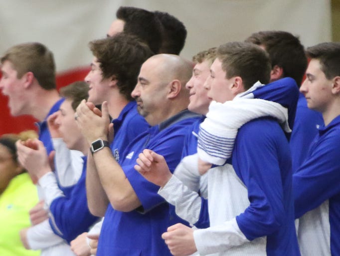 Coach Dan Wandrey and Brookfield Central teammates