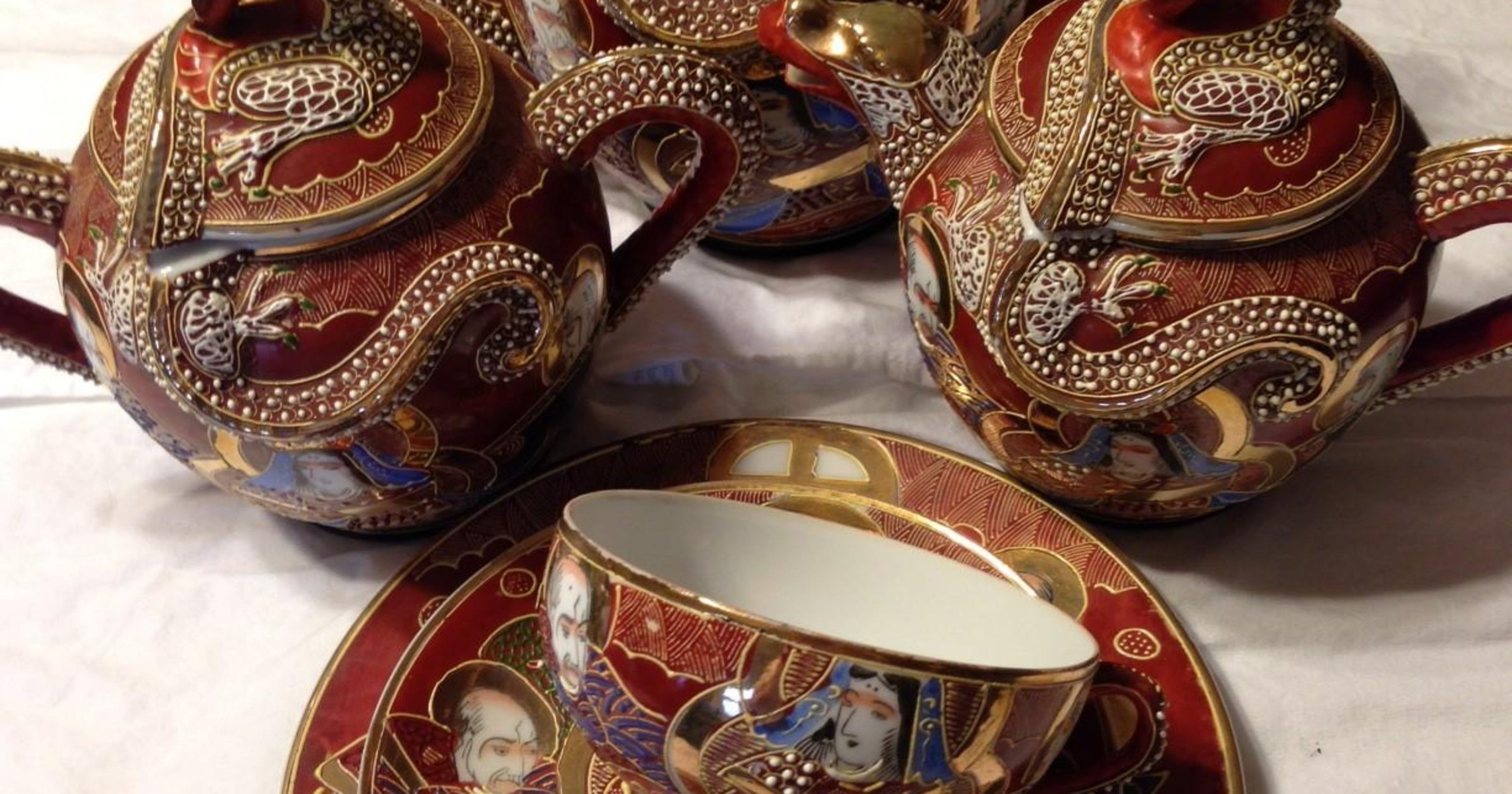 Dragon tea set has interesting form, history