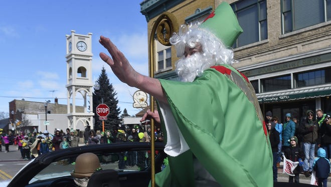 The guest of honor himself brought up the rear at last year's St. Patrick's Day Parade in Sturgeon Bay.