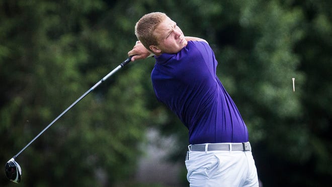 Central's Brock McCoy competes in regionals at The Players Club in Yorktown Thursday, June 8, 2017. 