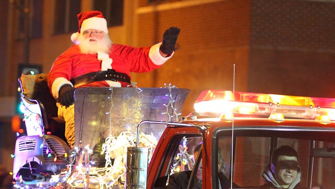 The city of Oshkosh held their annual Holiday Parade on Thursday, November 13th downtown with the lighting of he tree in the square, followed by bands and floats to start out the seasonal celebrations.