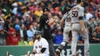 ALDS Game 4: Astros at Red Sox - Red Sox first baseman