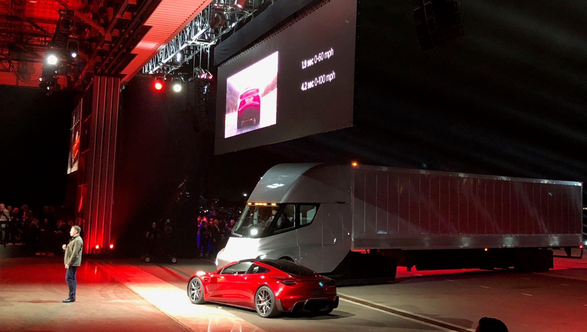 With New Tesla Roadster Elon Musk Steals His Own Truck Show