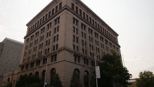 The Detroit Police headquarters located at 1300 Beaubien in downtown Detroit.