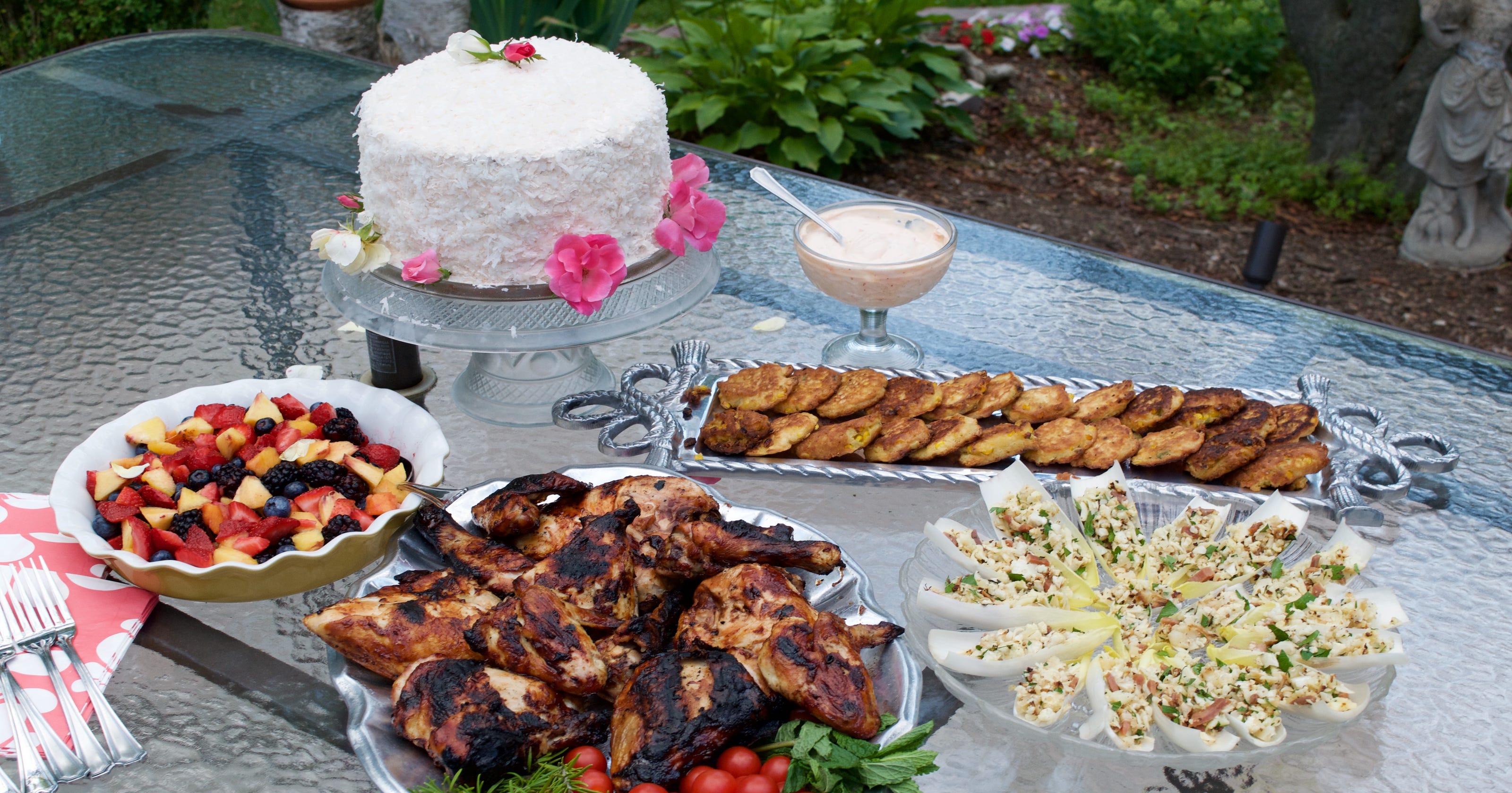 Summer cookout comes with a surprise birthday cake