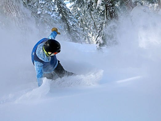 North Lake Tahoe's Diamond Peak saw 10" of fresh powder